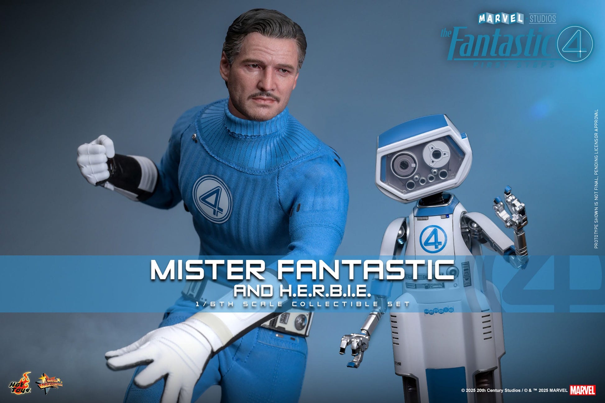 The Fantastic Four: First Steps: Mr Fantastic & H.E.R.B.I.E: 1/6th Scale Action Figure: Hot Toys by Hot Toys – Action Figure, [scale], UK stockist Planet Action Figures