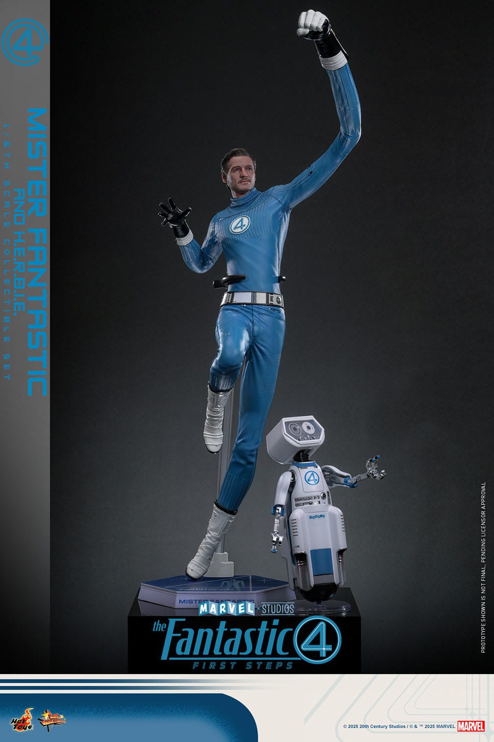 The Fantastic Four: First Steps: Mr Fantastic & H.E.R.B.I.E: 1/6th Scale Action Figure: Hot Toys by Hot Toys – Action Figure, [scale], UK stockist Planet Action Figures