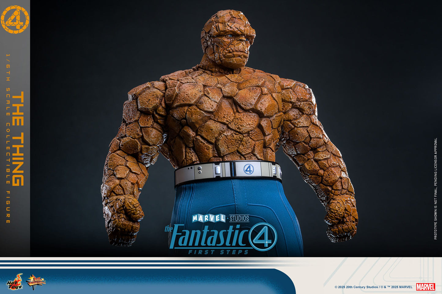 The Fantastic Four: First Steps: The Thing: 1/6th - Hot Toys Action Figures