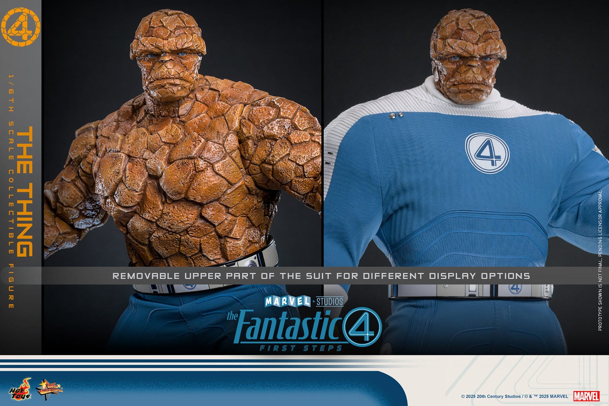 The Fantastic Four: First Steps: The Thing: 1/6th Scale Action Figure: Hot Toys by Hot Toys – Action Figure, [scale], UK stockist Planet Action Figures