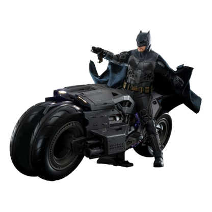 The Flash Movie Masterpiece Action Figure wih Vehicle 1/6 Batman & Batcycle Set 30 cm - Hot Toys Action Figures