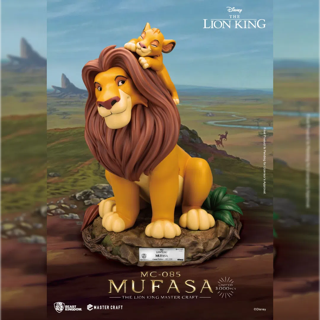 The Lion King: Mufasa: Disney: Master Craft Statue: Limited Edition: 35.6cm Beast Kingdom