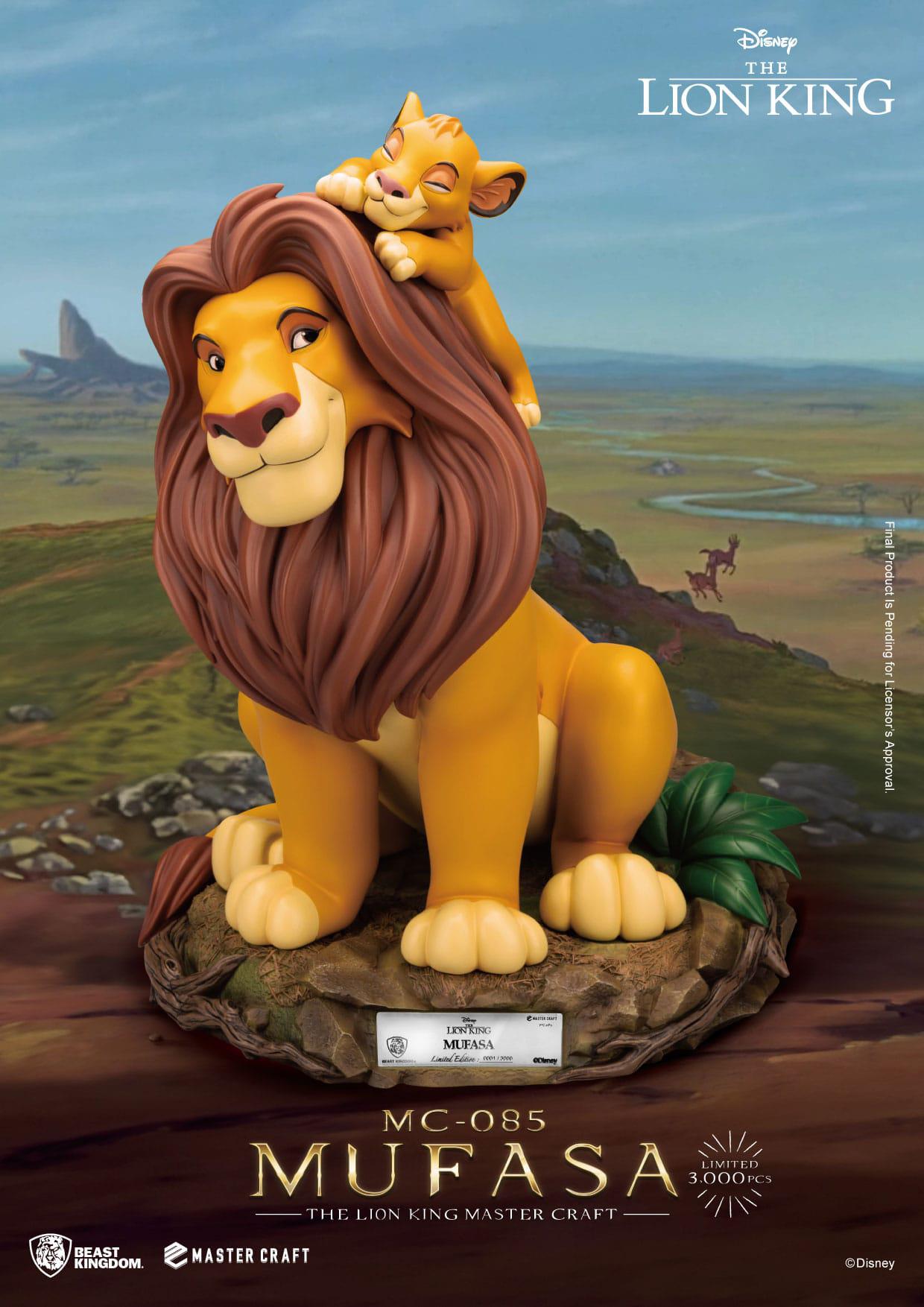 The Lion King: Mufasa: Disney: Master Craft Statue: Limited Edition: 35.6cm Beast Kingdom