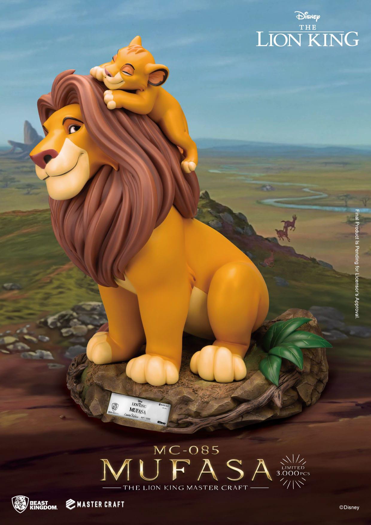 The Lion King: Mufasa: Disney: Master Craft Statue: Limited Edition: 35.6cm Beast Kingdom