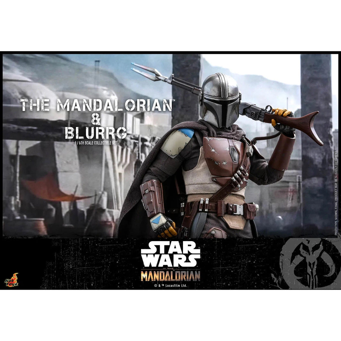 The Mandalorian & Blurrg Set: TMS046: The Mandalorian: Star Wars Hot Toys