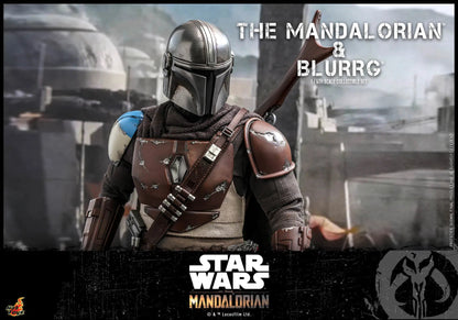 The Mandalorian & Blurrg Set: TMS046: The Mandalorian: Star Wars Hot Toys