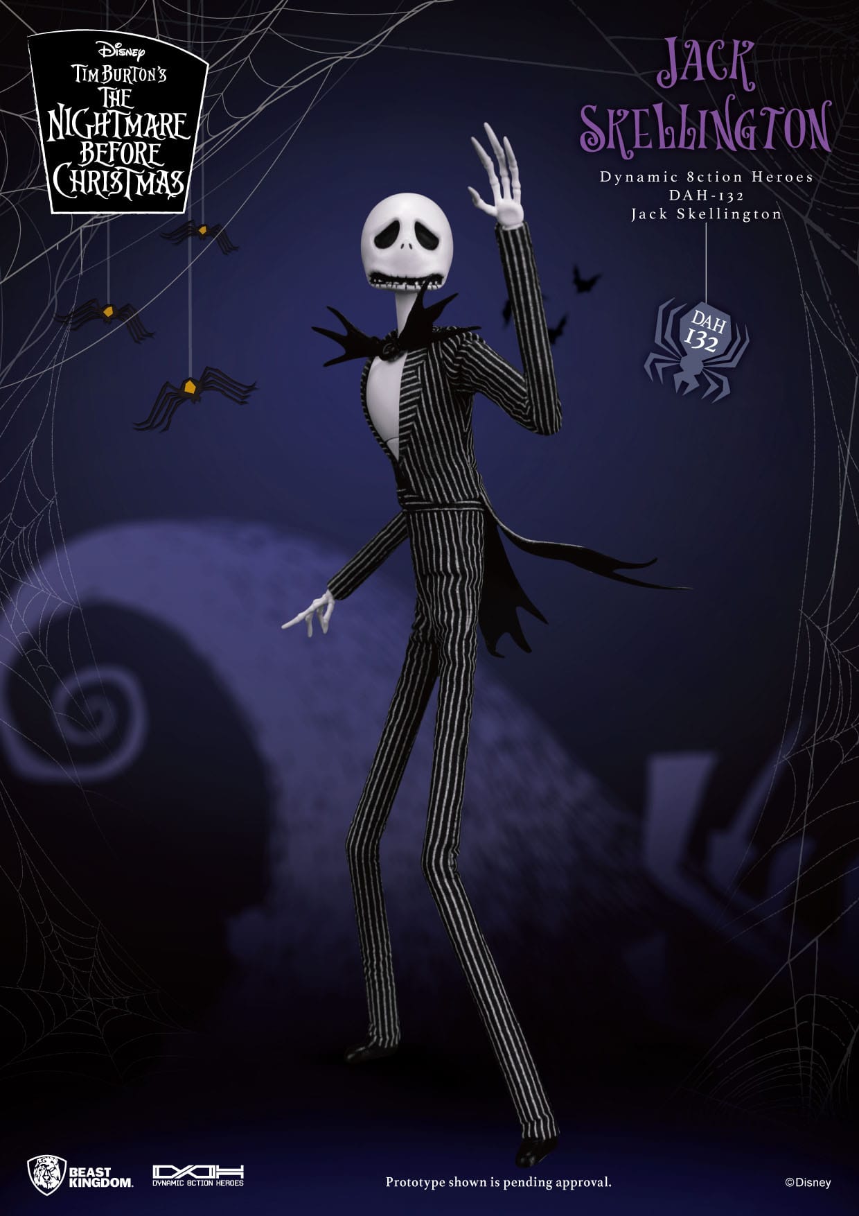 The Nightmare Before Christmas: Jack Skellington: Dynamic 8ction Figure: 21cm Beast Kingdom