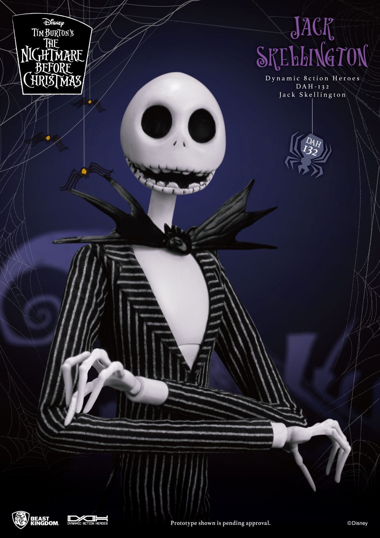 The Nightmare Before Christmas: Jack Skellington: Dynamic 8ction Figure: 21cm Beast Kingdom