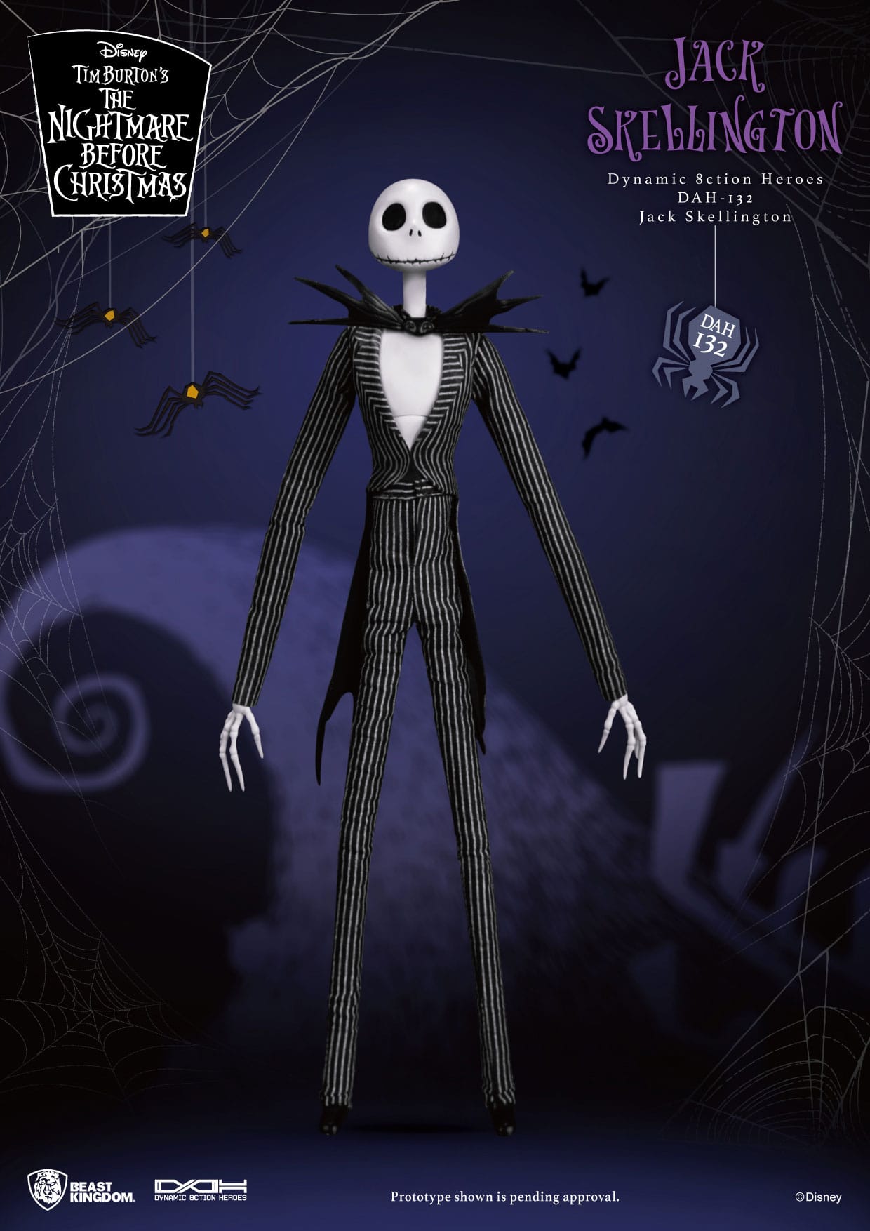 The Nightmare Before Christmas: Jack Skellington: Dynamic 8ction Figure: 21cm Beast Kingdom