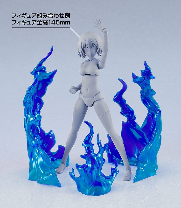 The Simple Effect Parts for Figures Flames: Blue - Good Smile Company Action Figure: Accessories