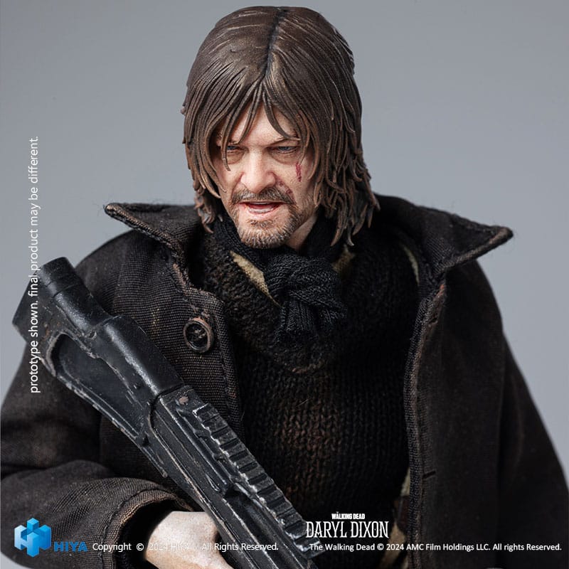 The Walking Dead: Daryl Dixon: Exquisite Super Series: 1/12 Action Figure - Hiya Toys Action Figure