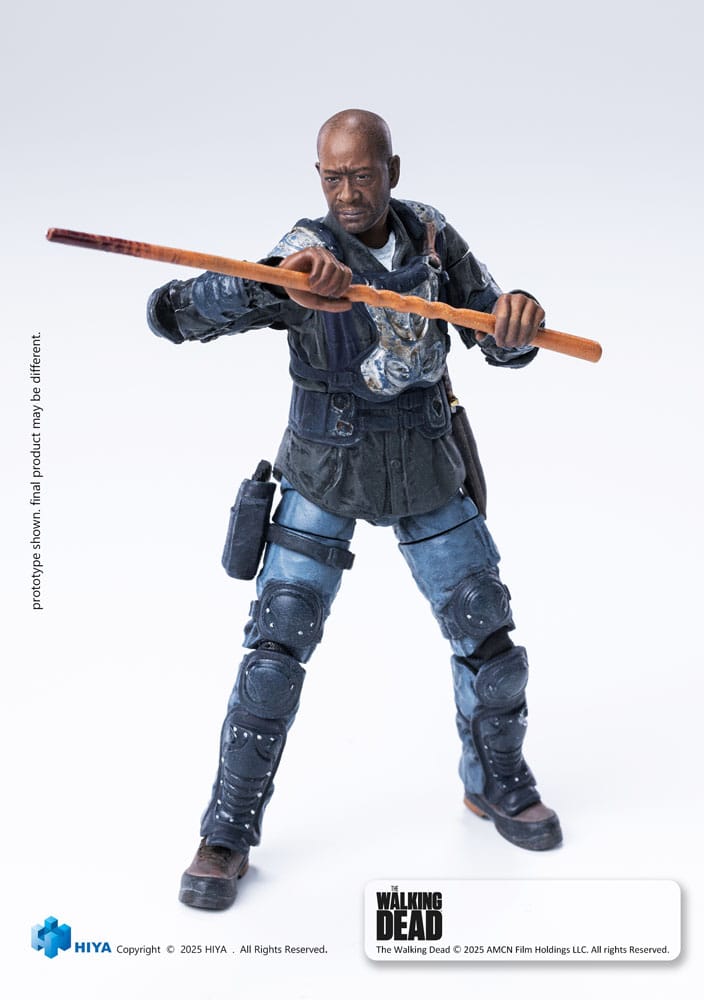 The Walking Dead: Morgan: Exquisite Mini: 1/18 Action Figure - Hiya Toys Action Figure