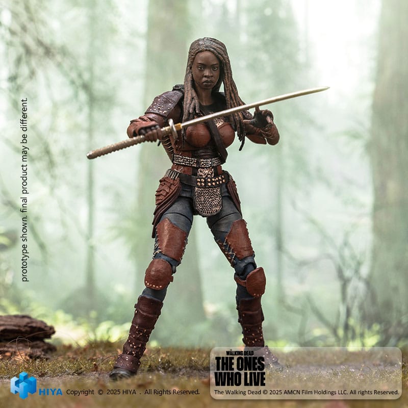 The Walking Dead: The Ones Who Lived: Michonne: Exquisite Mini: 1/18 Action Figure - Hiya Toys Action Figure