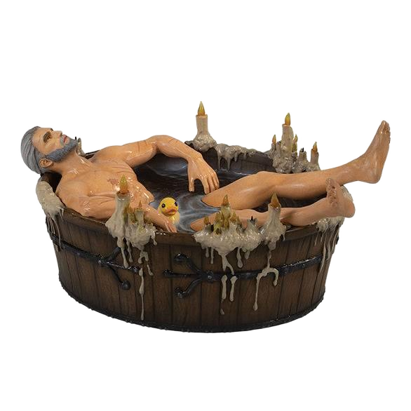 The Witcher 3 Wild Hunt: Geralt in the Bath: Statue - Dark Horse Statue