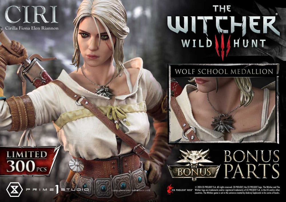 The Witcher 3: Wild Hunt Museum Masterline Statue 1/3 Wild Hunt Ciri Fiona Elen Riannon Bonus Version 81 cm - Prime 1 Studio Statues