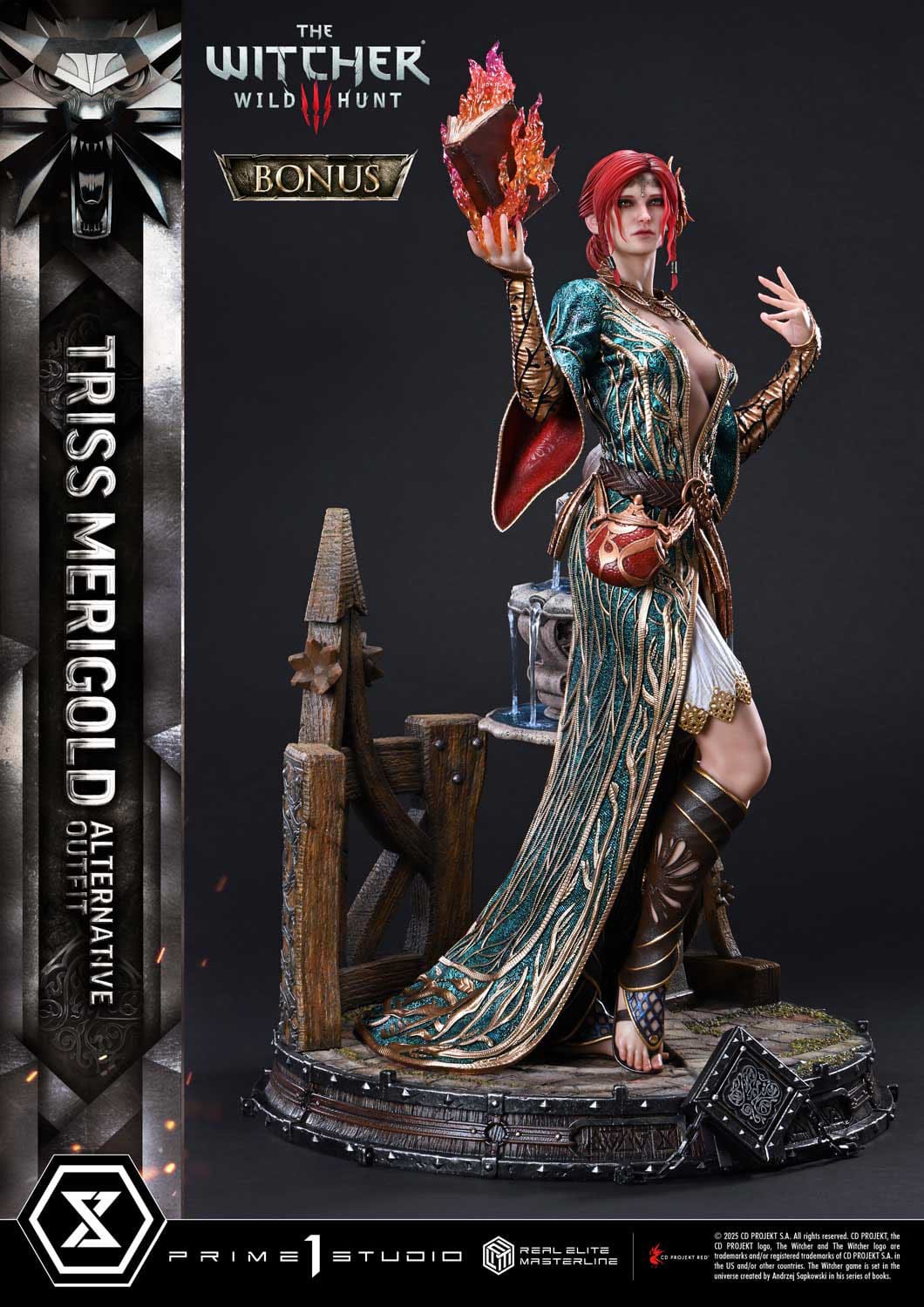 The Witcher 3: Wild Hunt: Triss Merigold (Alternative Outfit Bonus Ver.): Real Elite Masterline 1/4 Scale Limited Edition Statue - Prime 1 Studio Statues