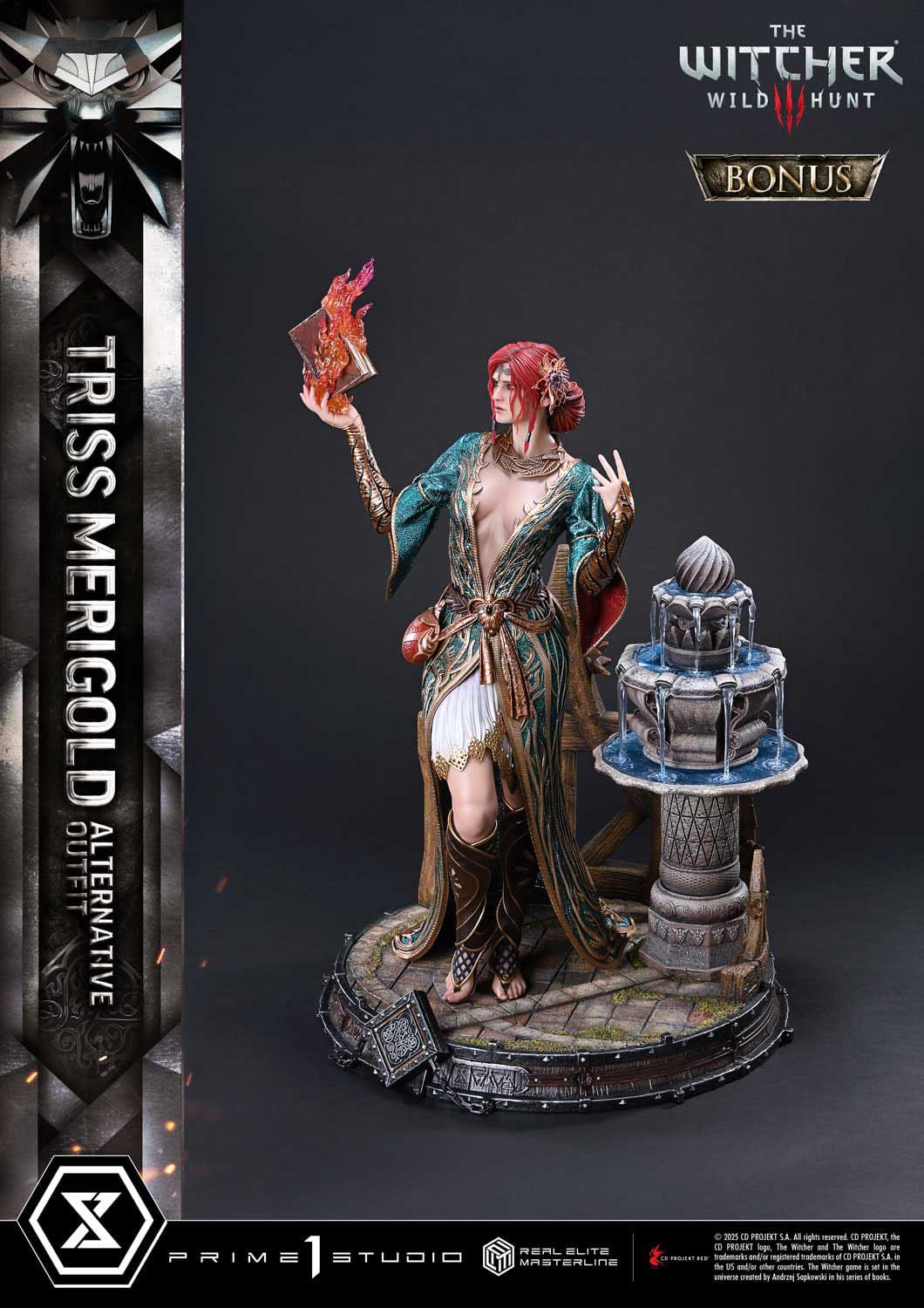 The Witcher 3: Wild Hunt: Triss Merigold (Alternative Outfit Bonus Ver.): Real Elite Masterline 1/4 Scale Limited Edition Statue - Prime 1 Studio Statues