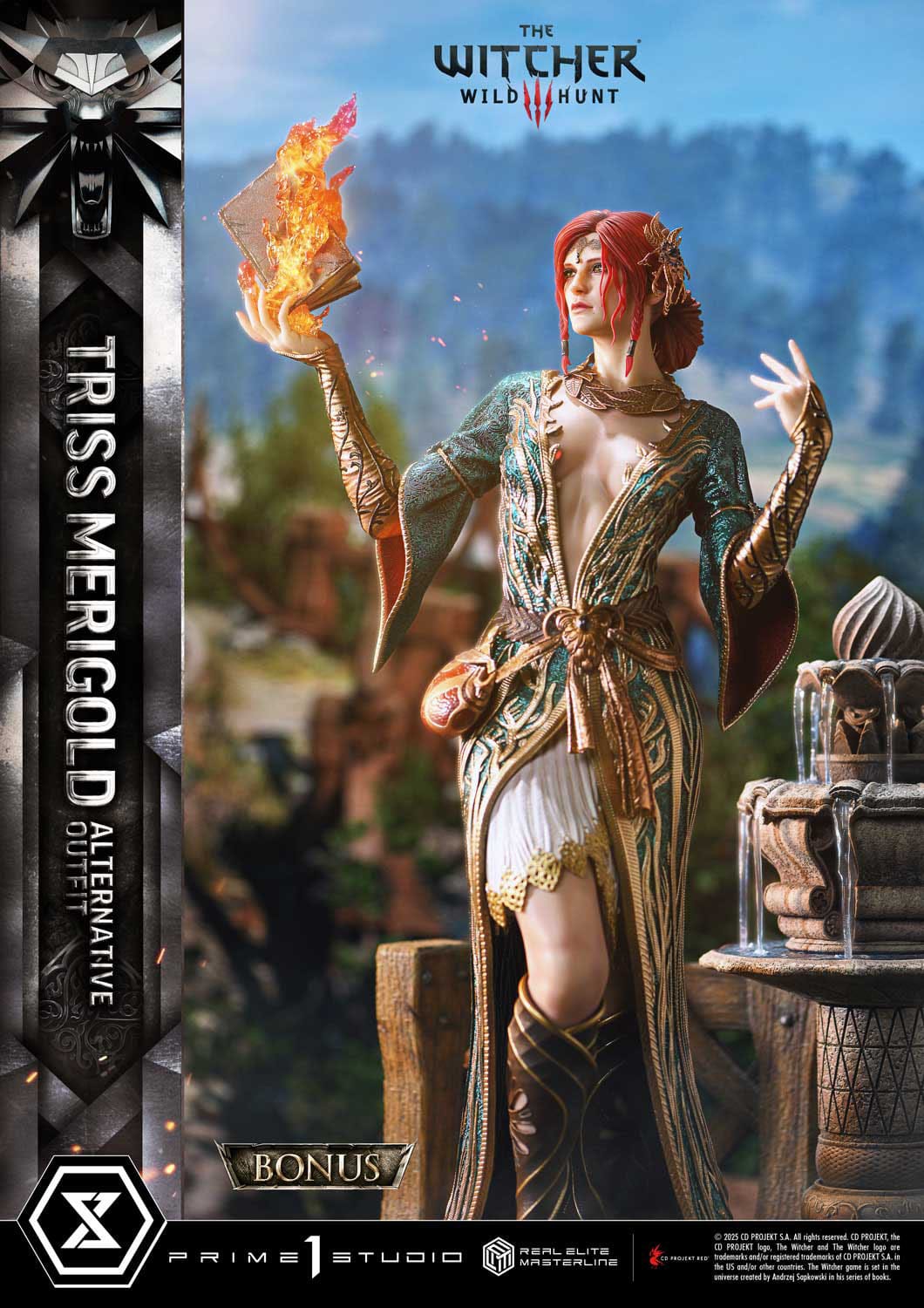 The Witcher 3: Wild Hunt: Triss Merigold (Alternative Outfit Bonus Ver.): Real Elite Masterline 1/4 Scale Limited Edition Statue - Prime 1 Studio Statues