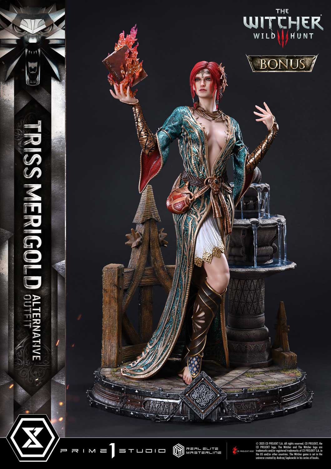 The Witcher 3: Wild Hunt: Triss Merigold (Alternative Outfit Bonus Ver.): Real Elite Masterline 1/4 Scale Limited Edition Statue - Prime 1 Studio Statues