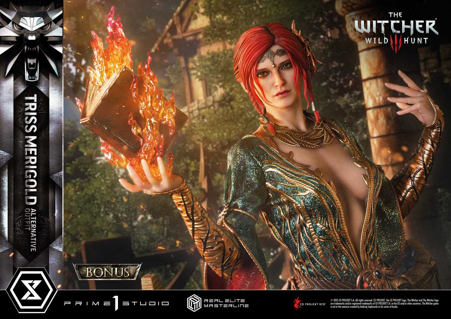 The Witcher 3: Wild Hunt: Triss Merigold (Alternative Outfit Bonus Ver.): Real Elite Masterline 1/4 Scale Limited Edition Statue - Prime 1 Studio Statues
