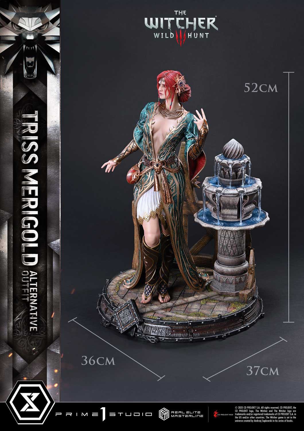 The Witcher 3: Wild Hunt: Triss Merigold (Alternative Outfit): Real Elite Masterline 1/4 Scale Statue - Prime 1 Studio Statues