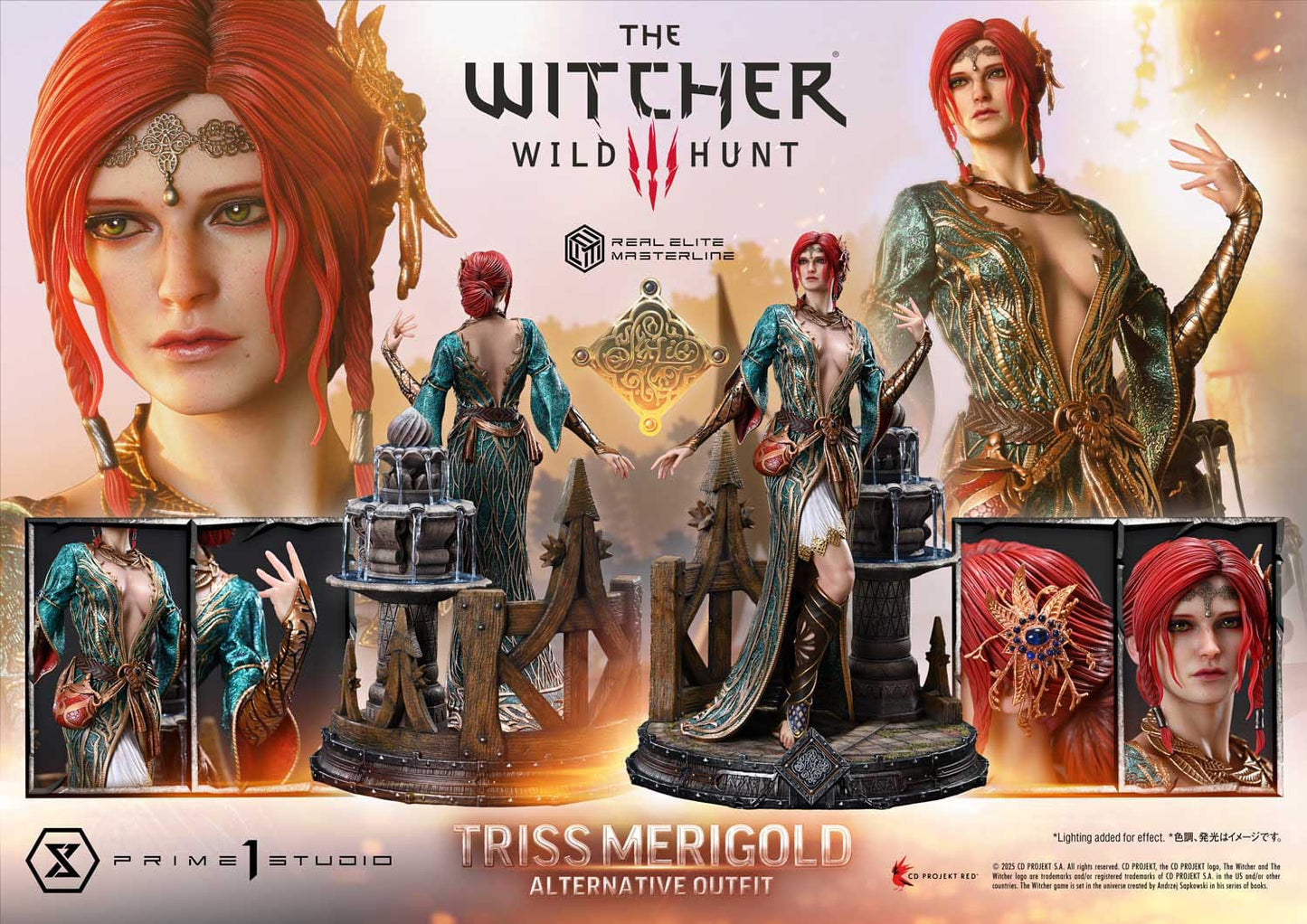 The Witcher 3: Wild Hunt: Triss Merigold (Alternative Outfit): Real Elite Masterline 1/4 Scale Statue - Prime 1 Studio Statues