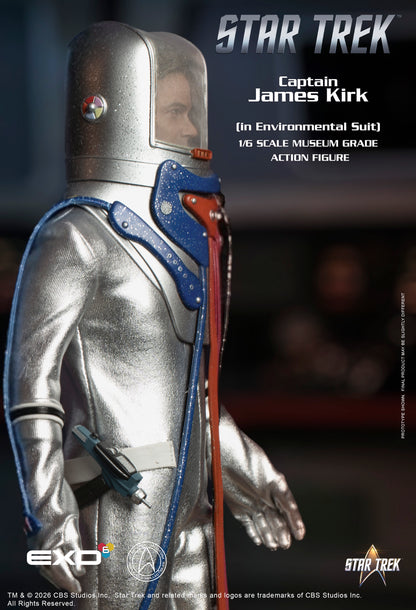 Star Trek: The Original Series Captain James T. Kirk (Environmental Spacesuit) 1/6 Scale Action Figure - EXO-6 Action Figures