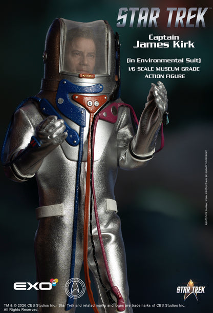 Star Trek: The Original Series Captain James T. Kirk (Environmental Spacesuit) 1/6 Scale Action Figure - EXO-6 Action Figures