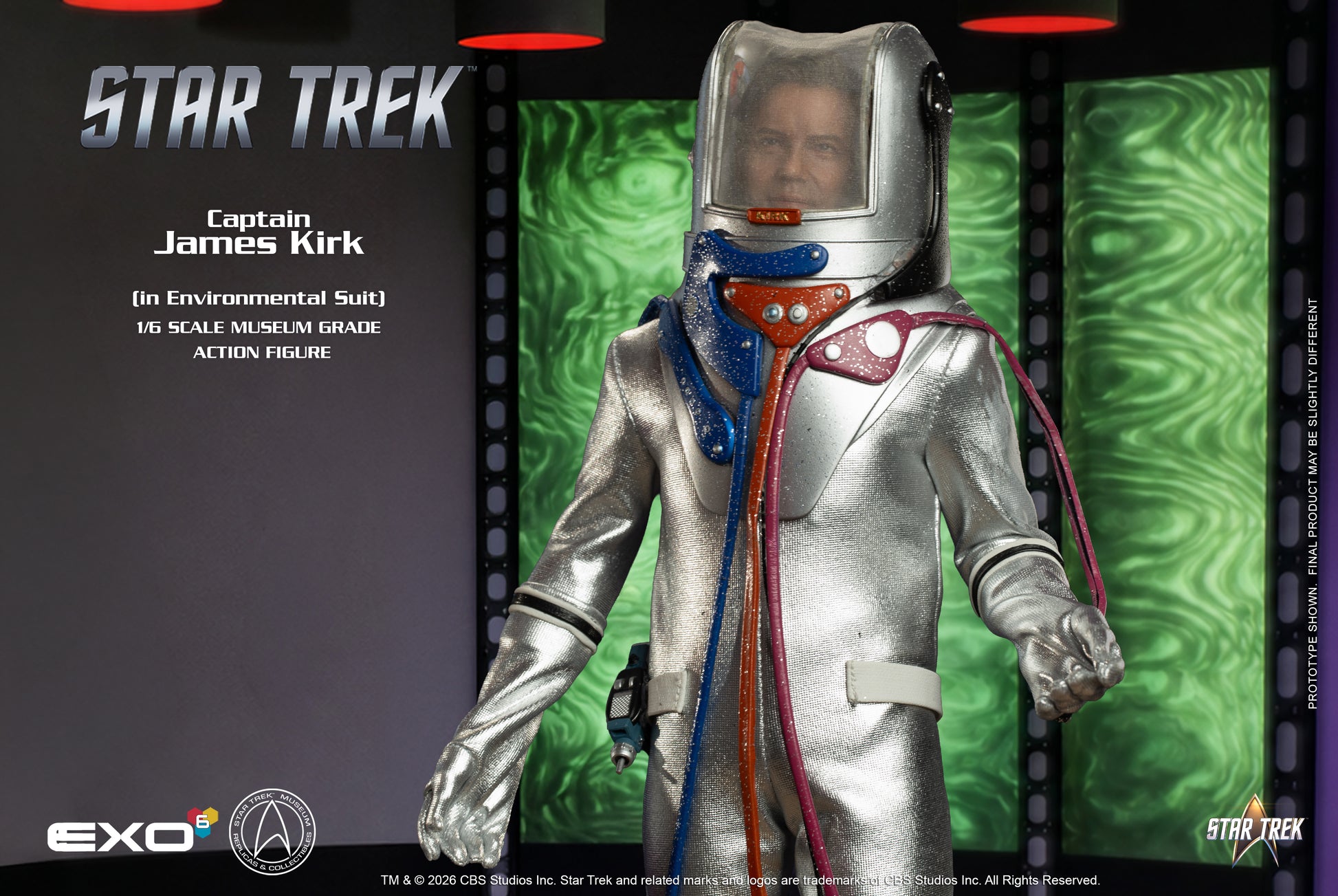 Star Trek: The Original Series Captain James T. Kirk (Environmental Spacesuit) 1/6 Scale Action Figure - EXO-6 Action Figures