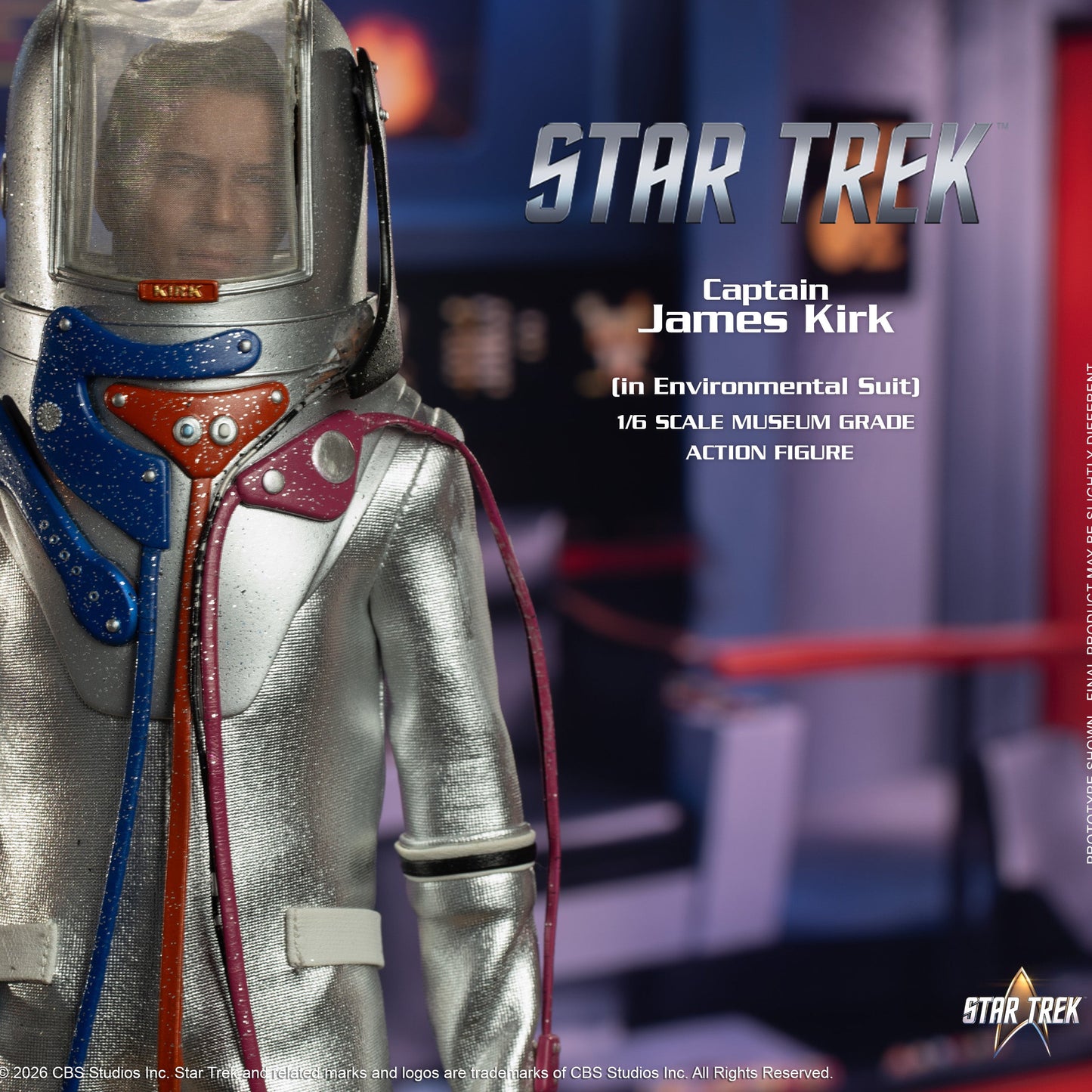 Star Trek: The Original Series Captain James T. Kirk (Environmental Spacesuit) 1/6 Scale Action Figure - EXO-6 Action Figures