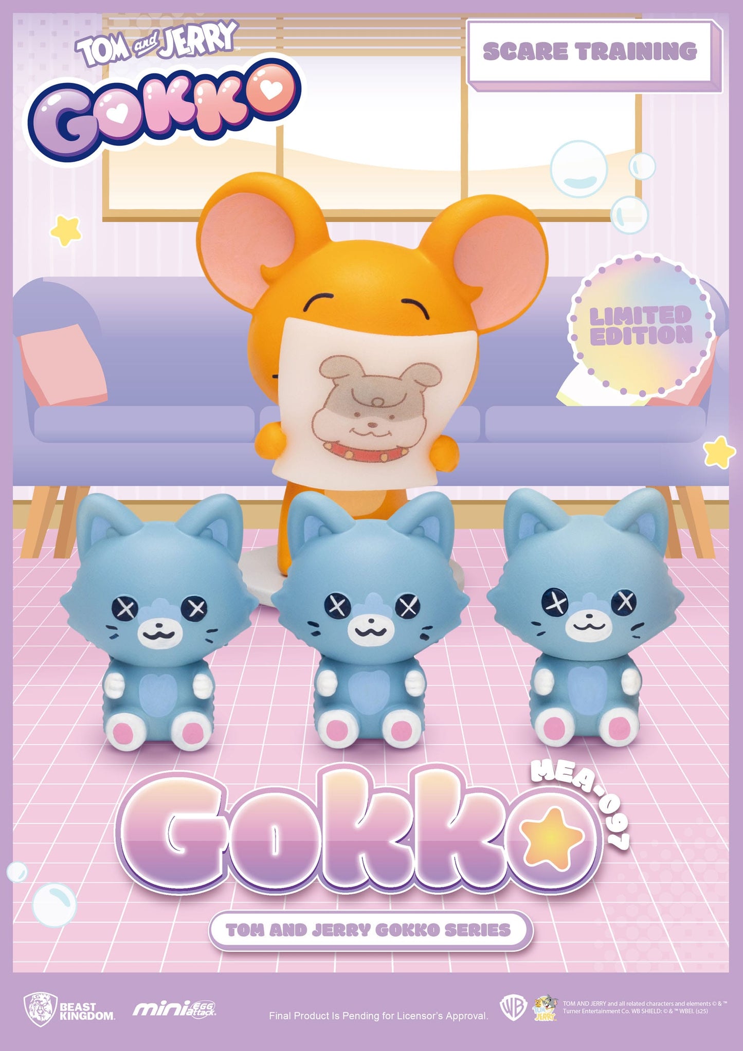 Tom and Jerry: Mini Egg Attack: Gokko Series: Box of 6 - Beast Kingdom Toys Blind Box