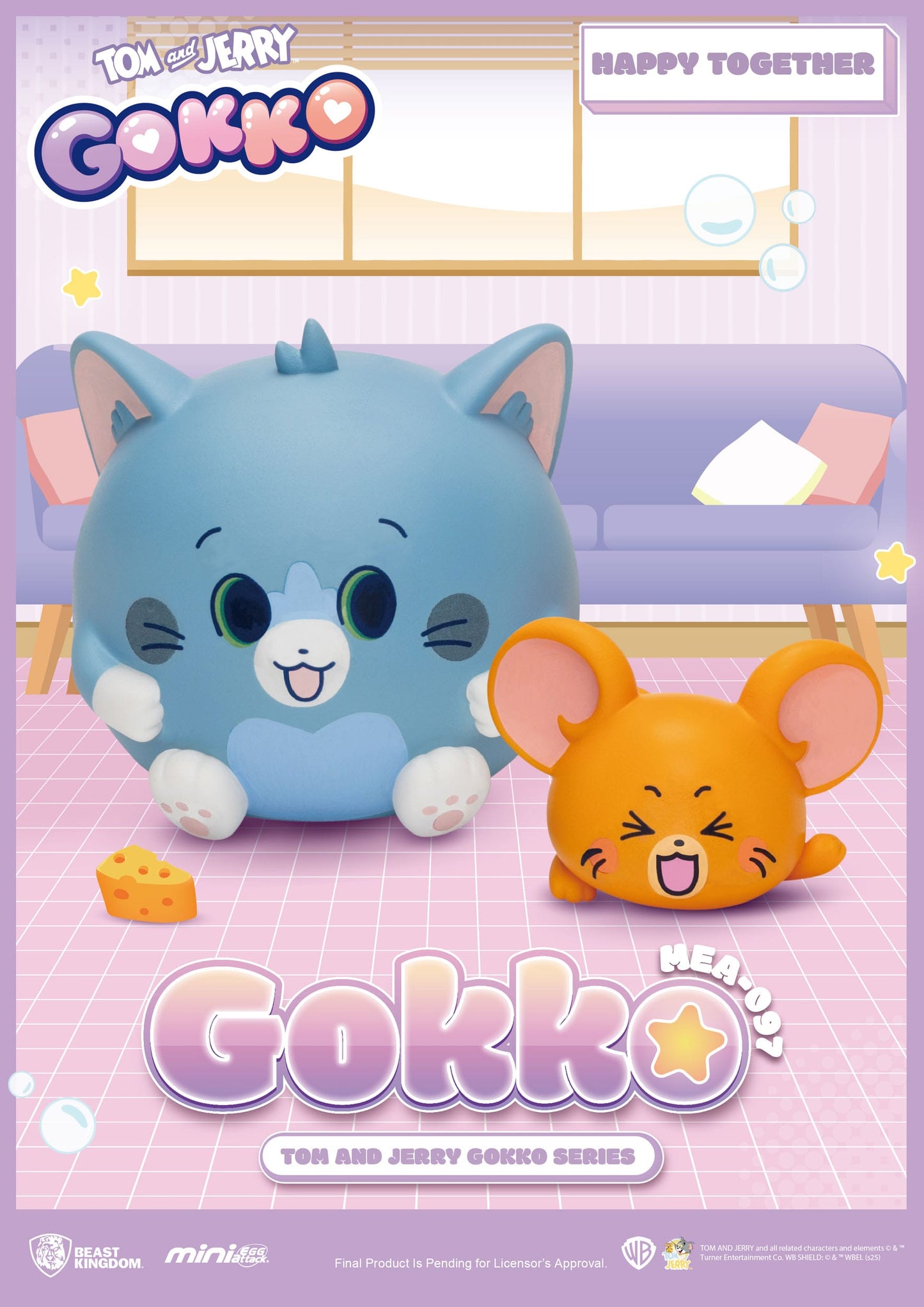 Tom and Jerry: Mini Egg Attack: Gokko Series: Box of 6 - Beast Kingdom Toys Blind Box