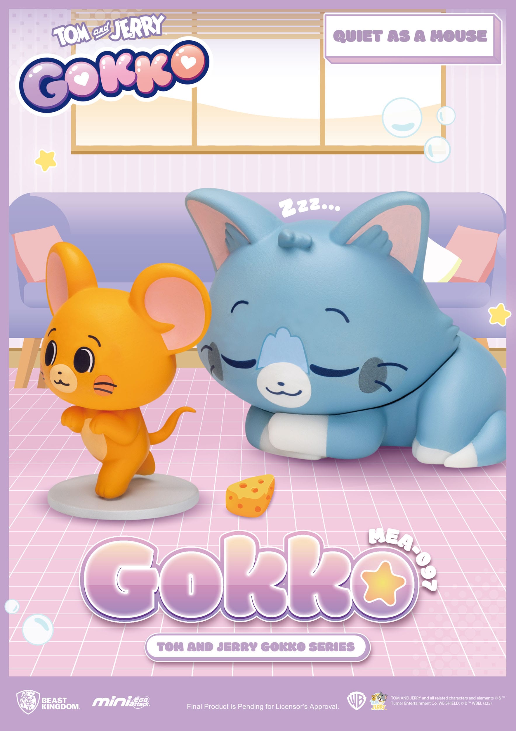 Tom and Jerry: Mini Egg Attack: Gokko Series: Boxed Set of 6 Figures - Beast Kingdom Toys Blind Box