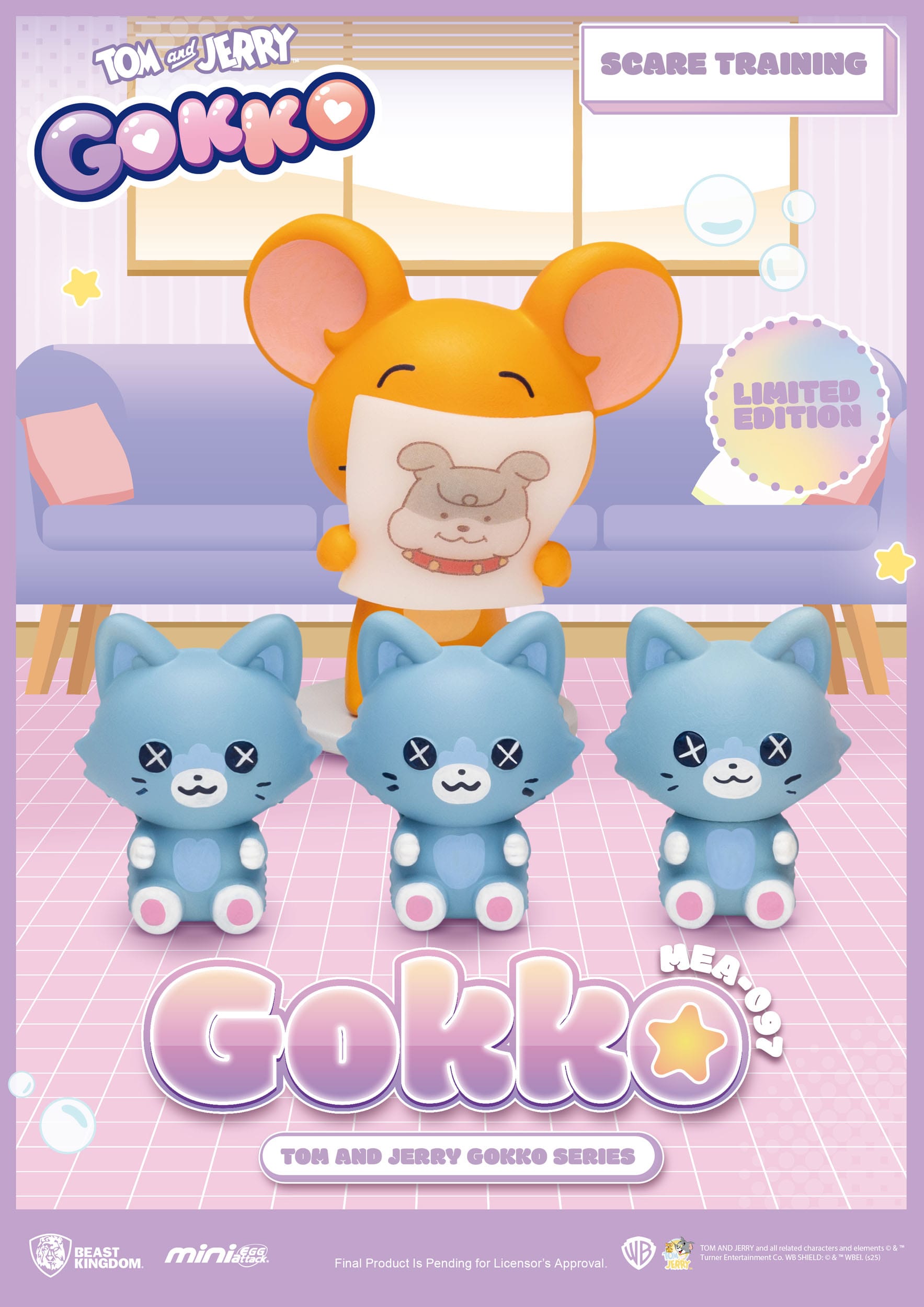 Tom and Jerry: Mini Egg Attack: Gokko Series: Boxed Set of 6 Figures - Beast Kingdom Toys Blind Box