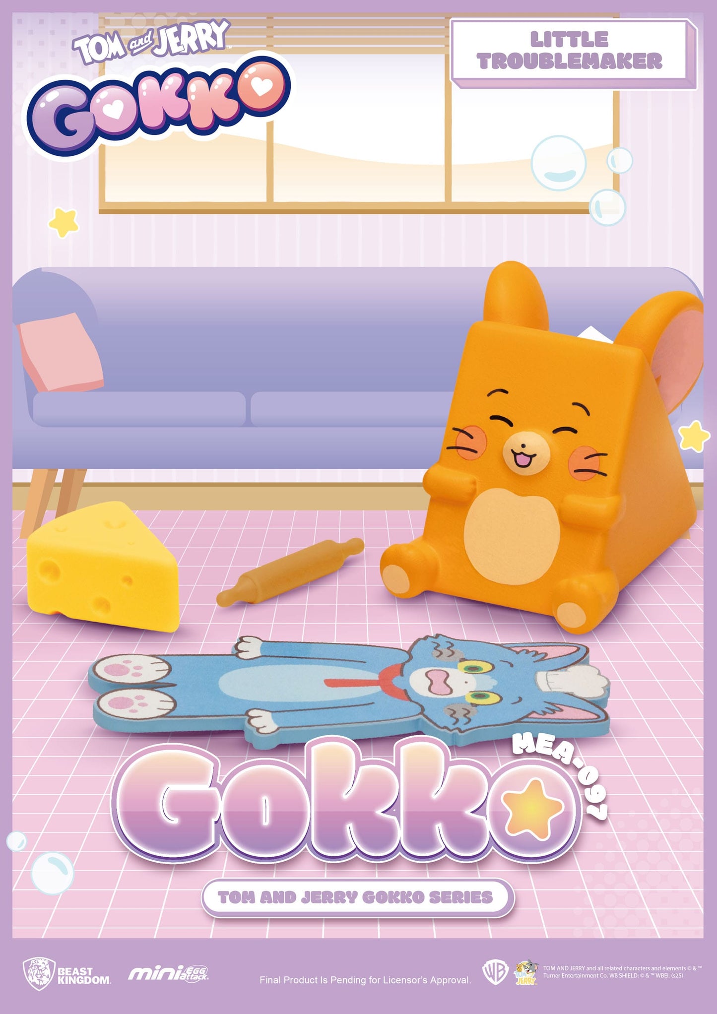 Tom and Jerry: Mini Egg Attack: Gokko Series: Boxed Set of 6 Figures - Beast Kingdom Toys Blind Box