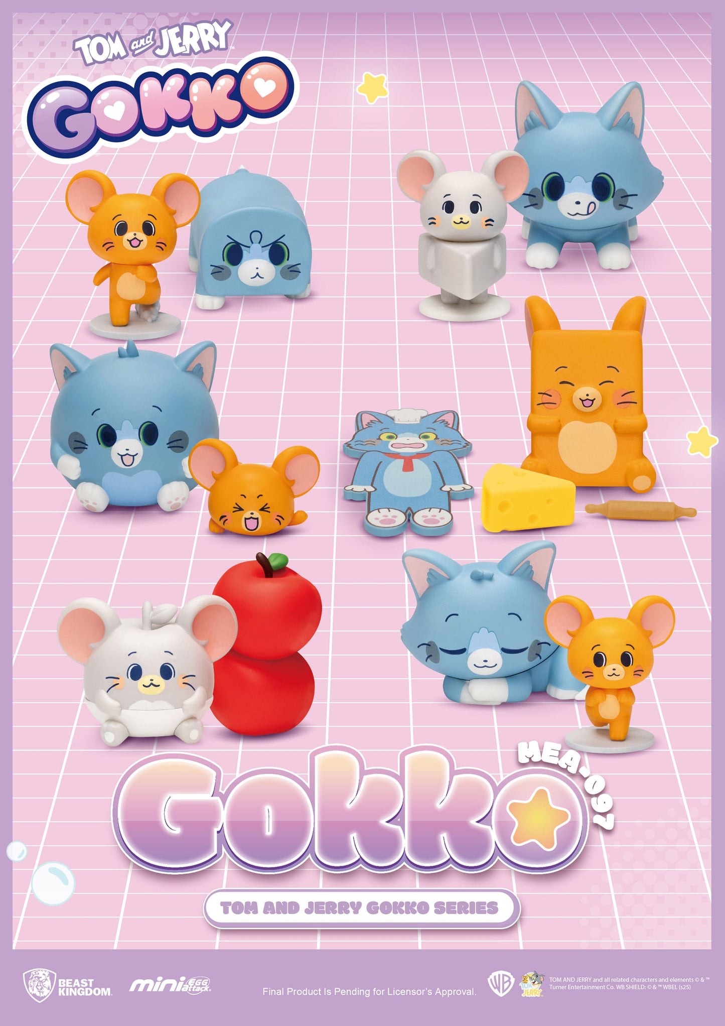 Tom and Jerry: Mini Egg Attack: Gokko Series: Boxed Set of 6 Figures - Beast Kingdom Toys Blind Box