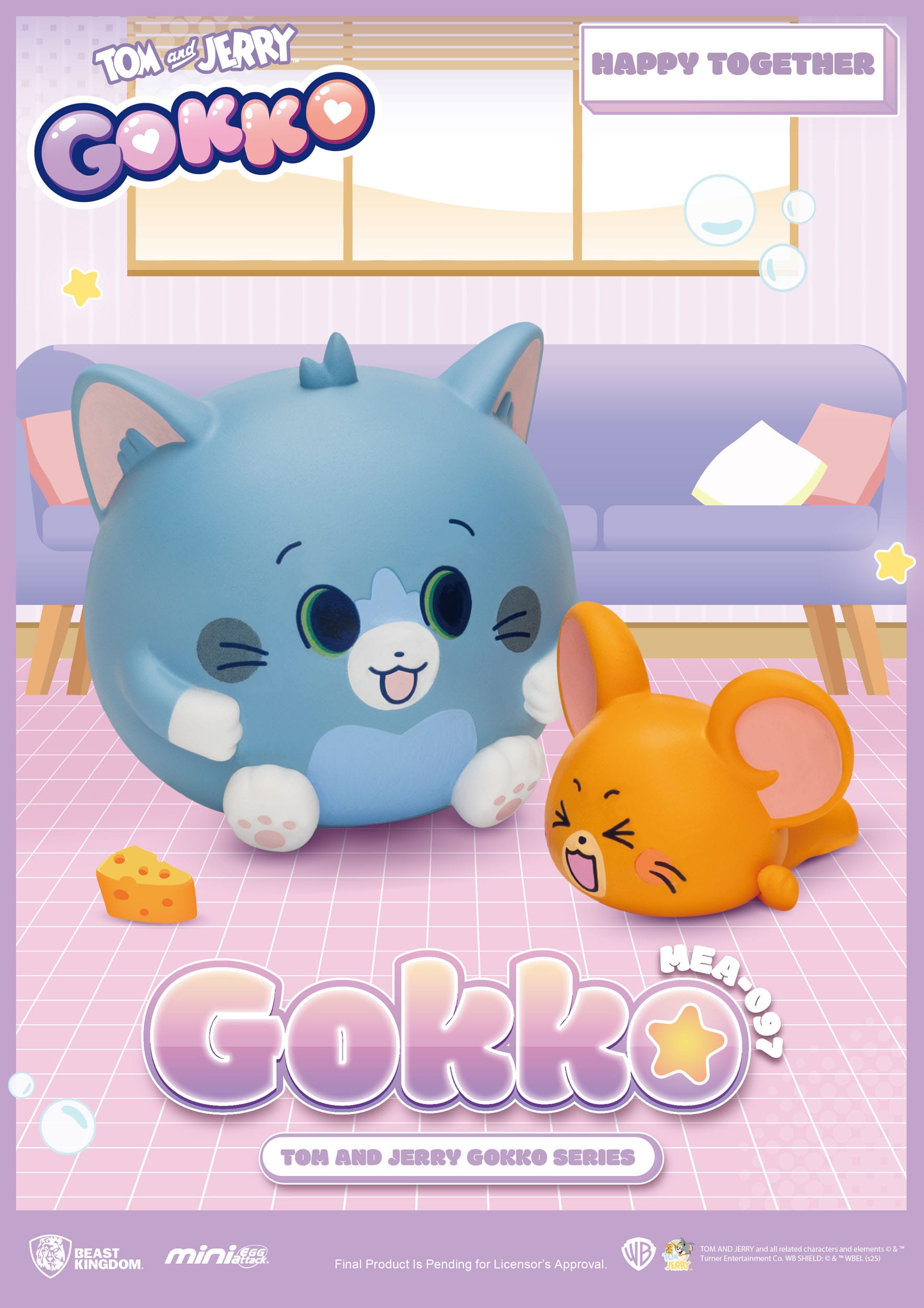 Tom and Jerry: Mini Egg Attack: Gokko Series: Boxed Set of 6 Figures - Beast Kingdom Toys Blind Box