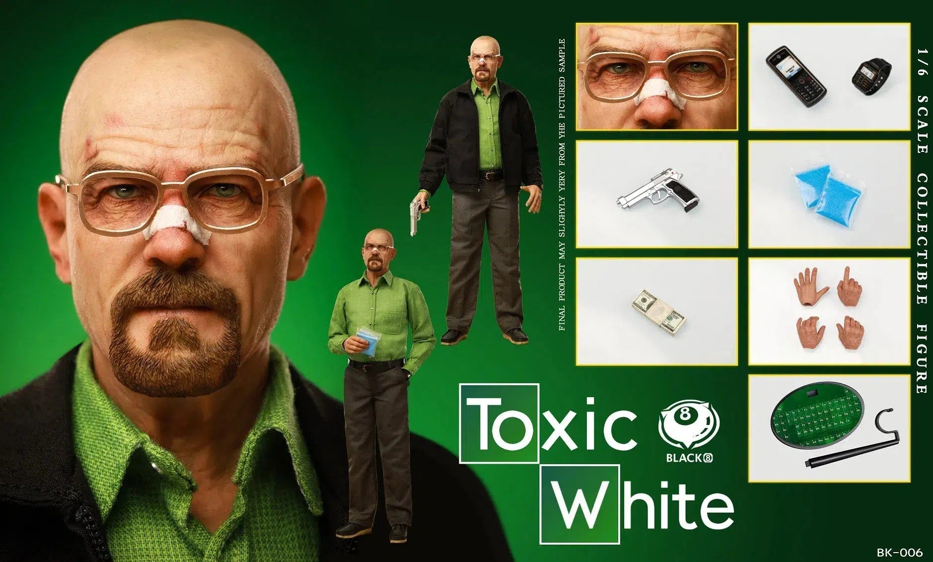 Toxic White: Black 8 Toys: Sixth Scale Figure Black 8 Toys