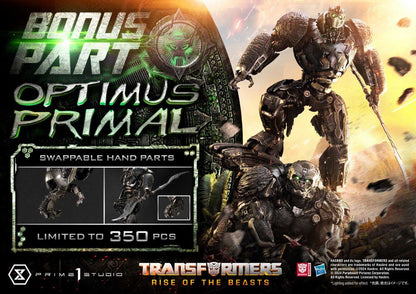 Transformers: Rise of the Beasts Museum Masterline Statue Optimus Primal Ultimate Bonus Version 72 cm - Prime 1 Studio Statues