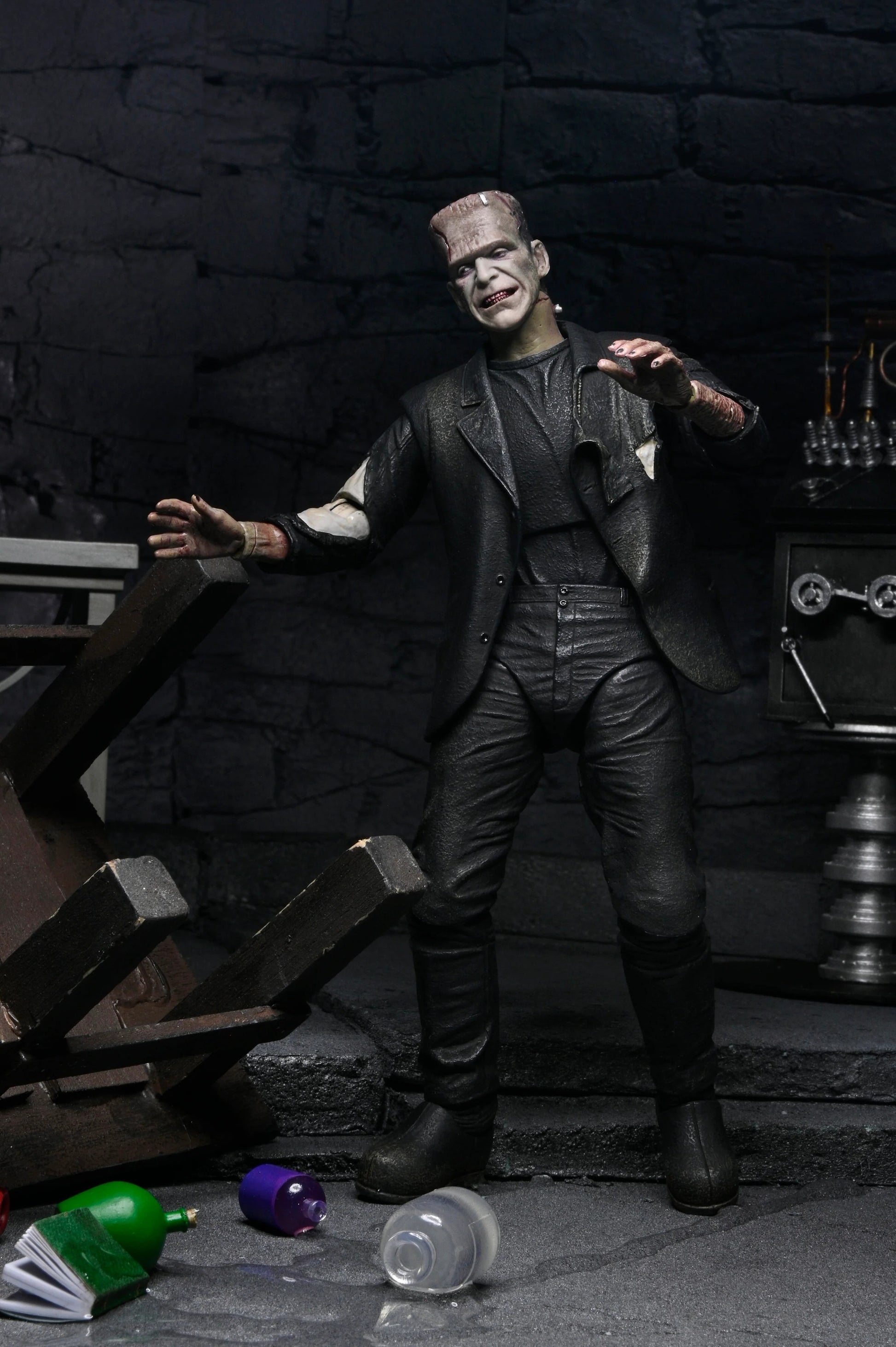 Universal Monsters: Bride Of Frankenstein & His Mate (Colour Version): 7" Action Figure 2 Pack - Neca Action Figure