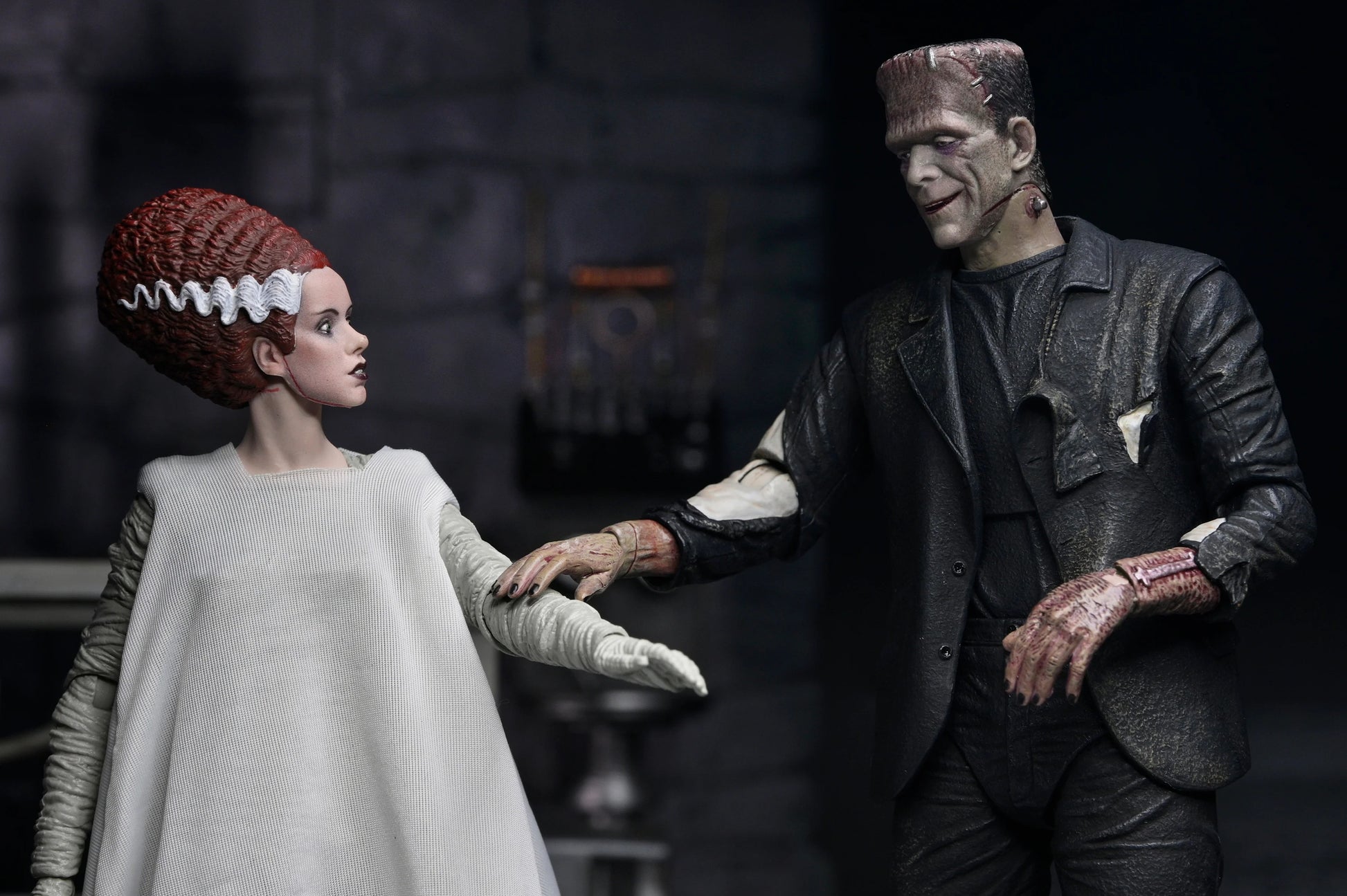 Universal Monsters: Bride Of Frankenstein & His Mate (Colour Version): 7" Action Figure 2 Pack - Neca Action Figure