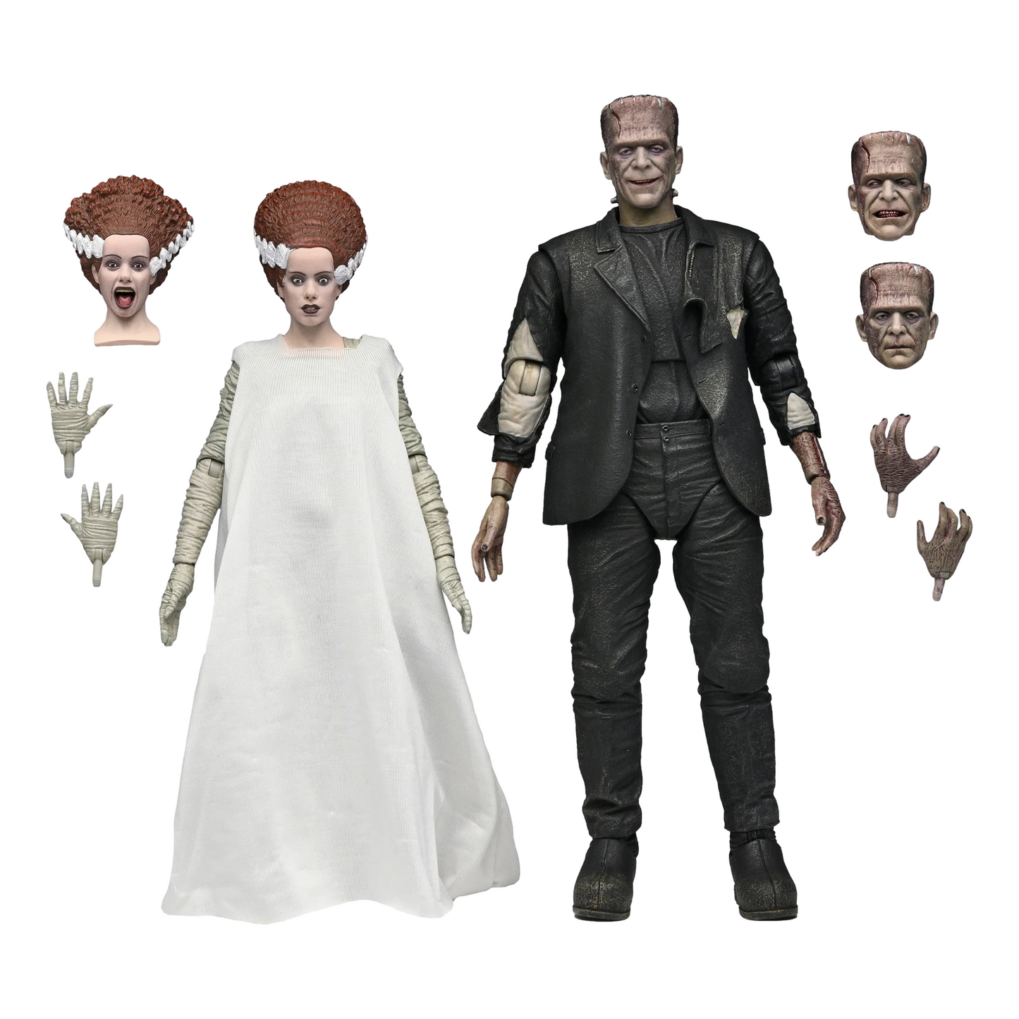Universal Monsters: Bride Of Frankenstein & His Mate (Colour Version): 7" Action Figure 2 Pack - Neca Action Figure