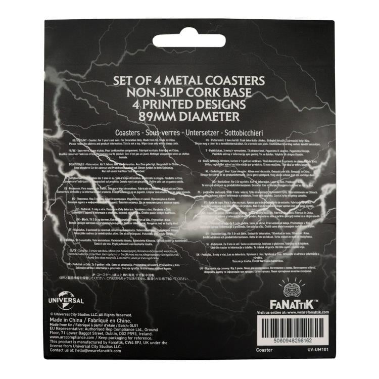 Universal Monsters Set of 4 Metal Printed Coasters - FaNaTtiK Coasters