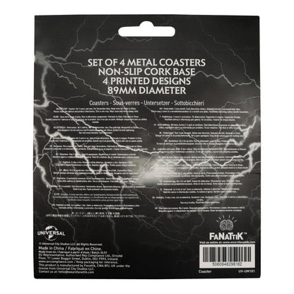 Universal Monsters Set of 4 Metal Printed Coasters - FaNaTtiK Coasters