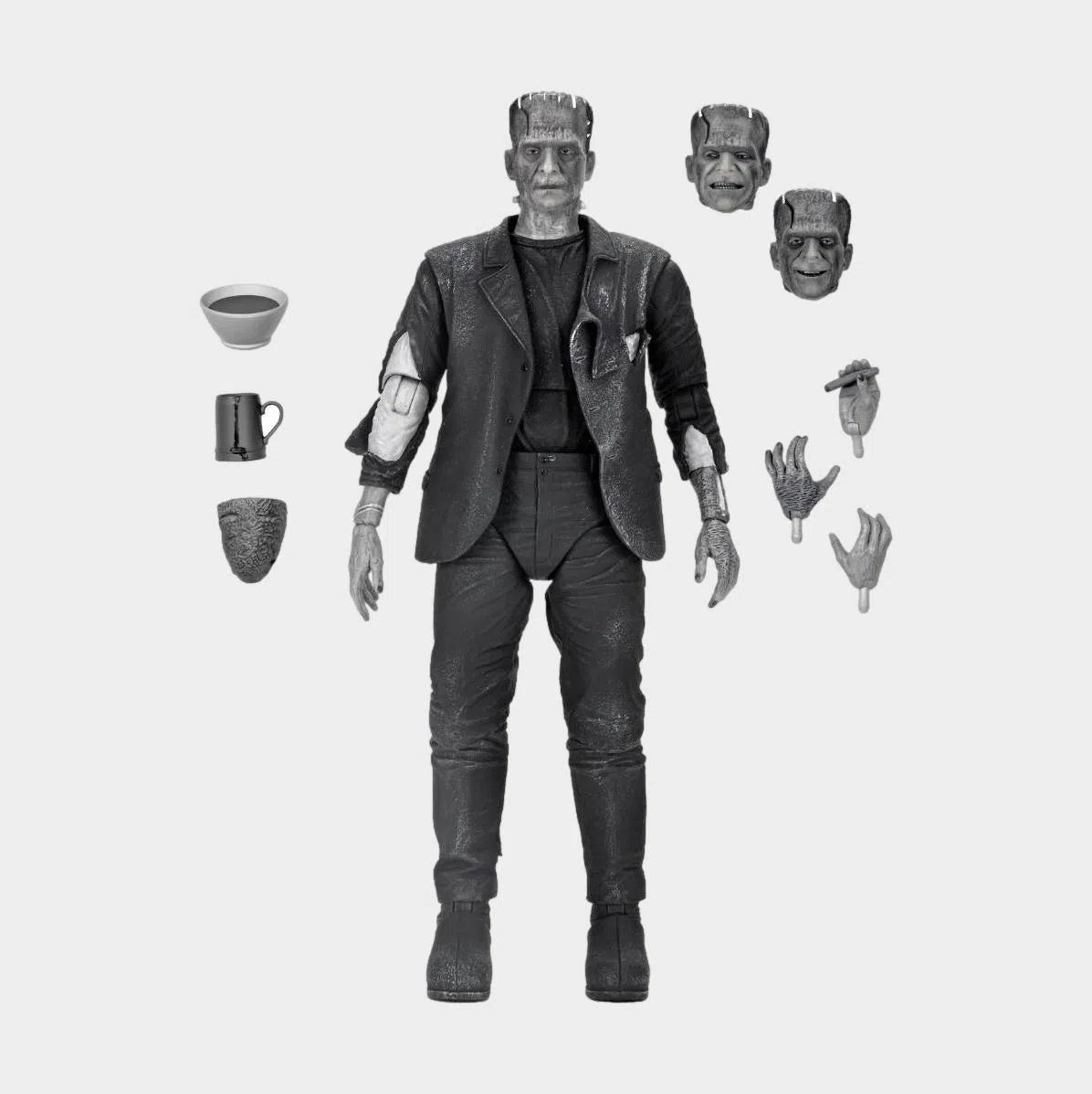 Universal Monsters: Ultimate Bride of Frankenstein: Frankenstein's Monster: Black & White: 7" Action Figure: Neca Neca