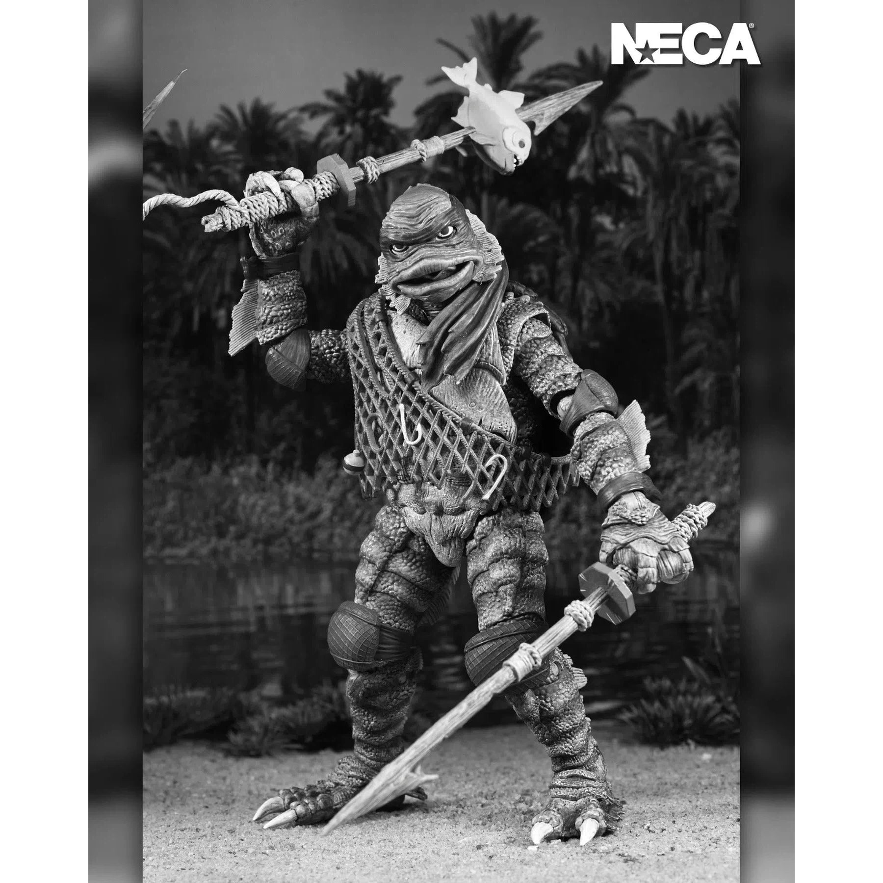 Universal Monsters x Teenage Mutant Ninja Turtles Turtles: (Black & White): 7" Action Figure Figure 4-Pack: Neca Neca