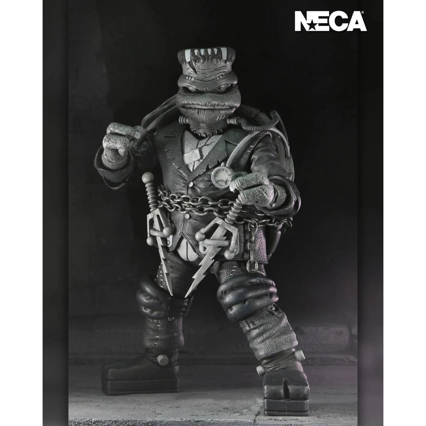 Universal Monsters x Teenage Mutant Ninja Turtles Turtles: (Black & White): 7" Action Figure Figure 4-Pack: Neca Neca