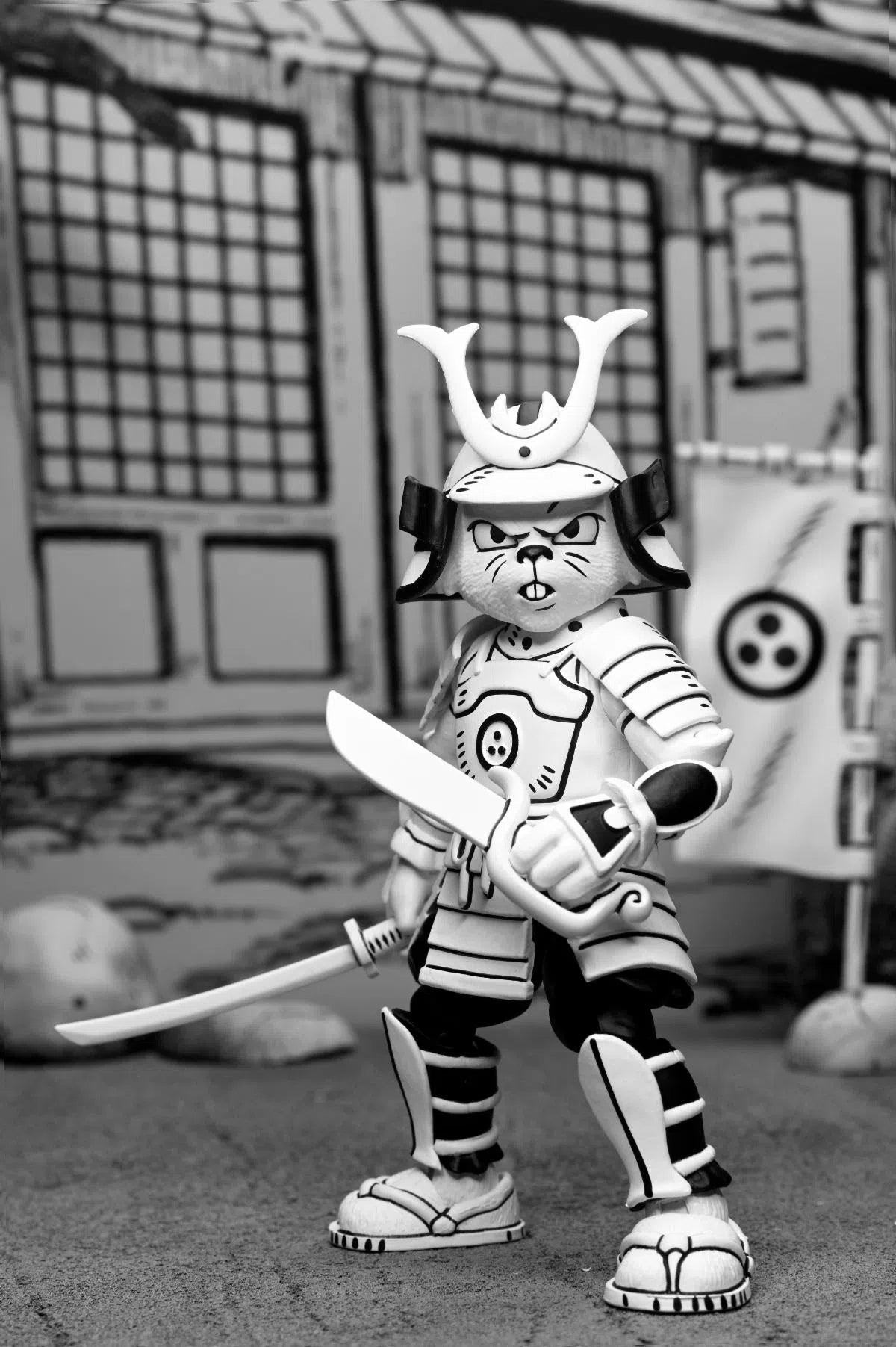 Usagi Yojimbo: Samurai Usagi Yojimbo: (Black & White Ver.): 7 Inch Action Figure Neca