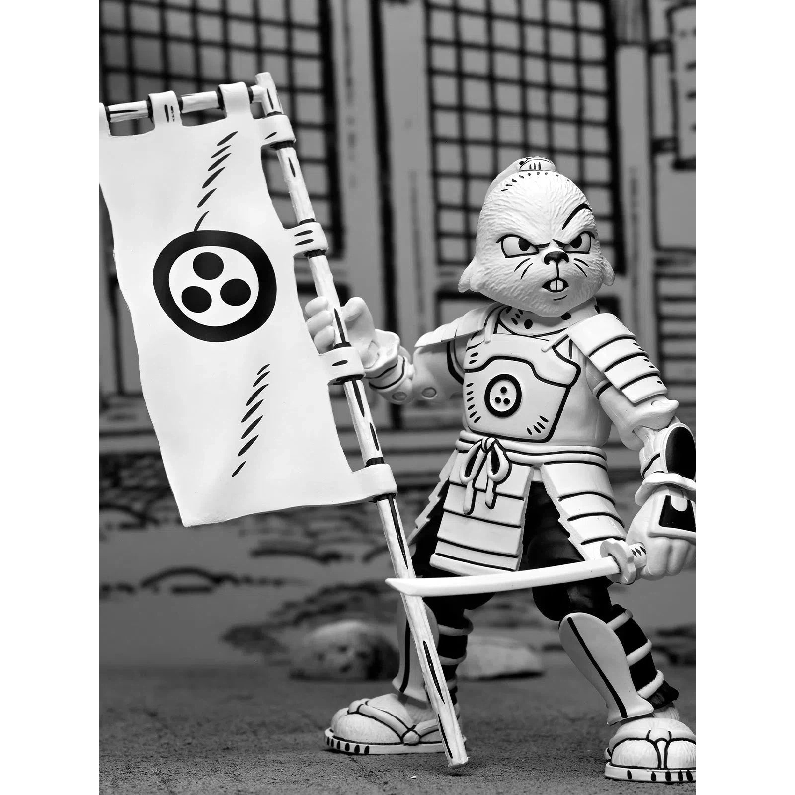 Usagi Yojimbo: Samurai Usagi Yojimbo: (Black & White Ver.): 7 Inch Action Figure Neca