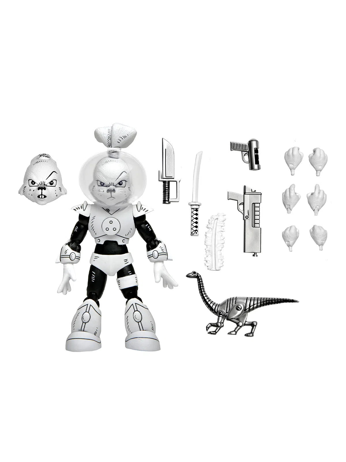 Usagi Yojimbo: Space Usagi Yojimbo: (Black & White Ver.): 7 Inch Action Figure Neca